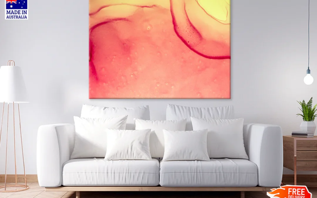 Red & Yellow Abstract Design Print 100% Australian Made