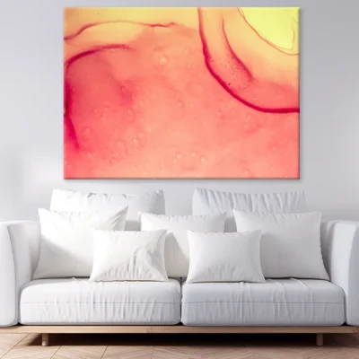 Red & Yellow Abstract Design Print 100% Australian Made