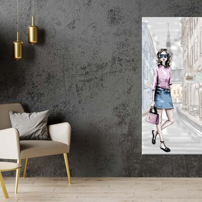 Elegant Fashion Store Art with Stylish Girl Print 100% Australian Made