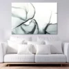 Black Grey Liquid Abstract Design Print 100% Australian Made - Image 2