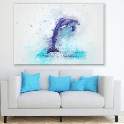 Dolpin Abstract Design Print 100% Australian Made