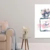 Pink Blue Colored Fashion Perfume Bottle Print 100% Australian Made