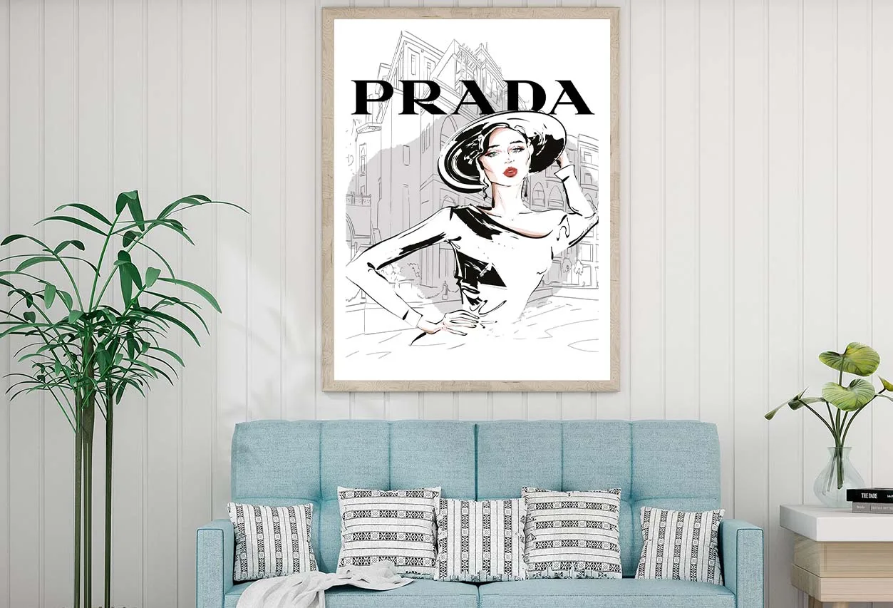 Black And White Stylish Lady Design Home Decor Premium Quality Poster Print Choose Your Sizes - Image 2