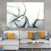 Black Grey Liquid Abstract Design Print 100% Australian Made