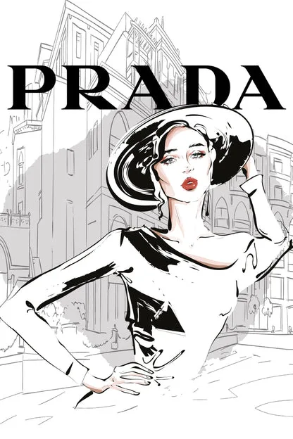 Black And White Stylish Lady Design Home Decor Premium Quality Poster Print Choose Your Sizes - Image 4