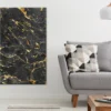 Gold & Black Abstract Design Print 100% Australian Made