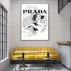 Black And White Stylish Lady Design Home Decor Premium Quality Poster Print Choose Your Sizes