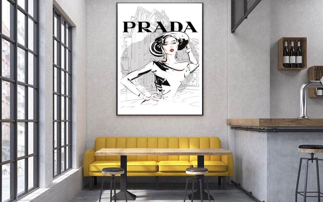 Black And White Stylish Lady Design Home Decor Premium Quality Poster Print Choose Your Sizes