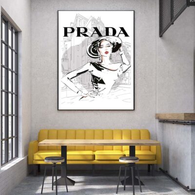 Black And White Stylish Lady Design Home Decor Premium Quality Poster Print Choose Your Sizes