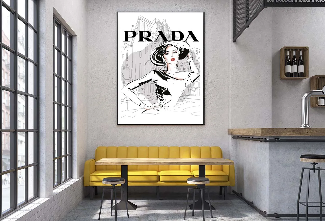 Black And White Stylish Lady Design Home Decor Premium Quality Poster Print Choose Your Sizes
