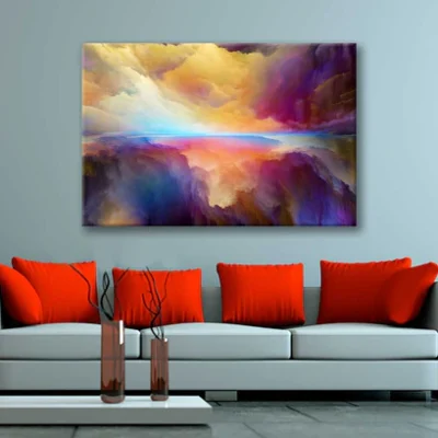Bella Home Digital Colors as a Metaphor Painting Print Canvas Ready to hang