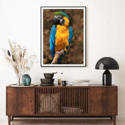 Bird on Tree Photograph Home Decor Premium Quality Poster Print Choose Your Sizes