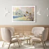 Birds on Tree Oil Painting Home Decor Premium Quality Poster Print Choose Your Sizes