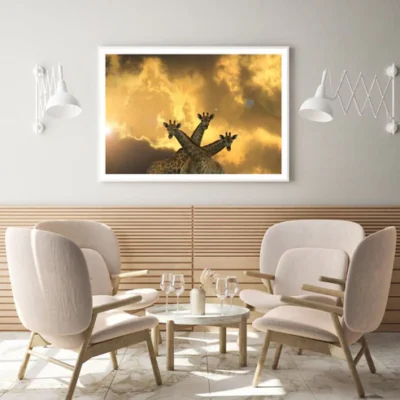 Giraffes Portrait Photograph Home Decor Premium Quality Poster Print Choose Your Sizes