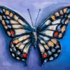 Colorful Butterfly Oil Painting Print 100% Australian Made - Image 2