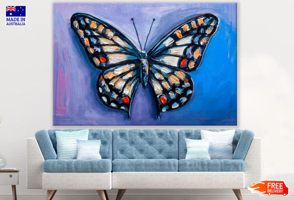 Colorful Butterfly Oil Painting Print 100% Australian Made