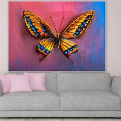 Colorful Butterfly Oil Painting Print 100% Australian Made