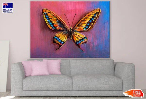 Colorful Butterfly Oil Painting Print 100% Australian Made