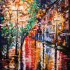 Colorful City Street Oil Painting Home Decor Premium Quality Poster Print Choose Your Sizes - Image 2
