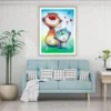 Colorful Cartoon Cats Painting Home Decor Premium Quality Poster Print Choose Your Sizes