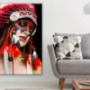 Girl with Feather Headdress Photograph Print 100% Australian Made