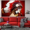 Girl with Feather Headdress Photograph Print 100% Australian Made