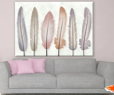 Colorful Feathers Design Print 100% Australian Made