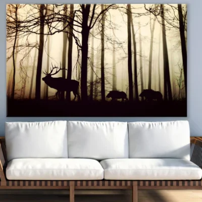 Deers in Forest Photograph Print 100% Australian Made