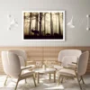 Deers in Forest Photograph Home Decor Premium Quality Poster Print Choose Your Sizes