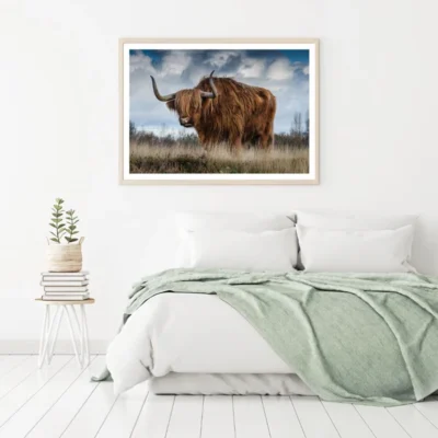 Highland Cow Closeup Photograph Home Decor Premium Quality Poster Print Choose Your Sizes