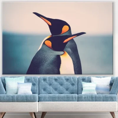 Penguins Pair Portrait Photograph Print 100% Australian Made