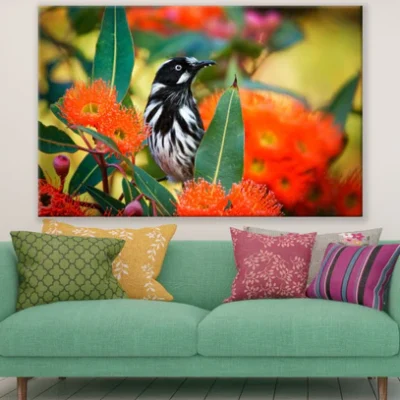Bird on Flower Tree Photograph Print 100% Australian Made