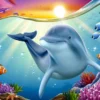 Colorful Fish Digital Painting Home Decor Premium Quality Poster Print Choose Your Sizes - Image 2