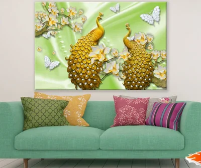 Peacocks & Butterflies 3D Design Print 100% Australian Made