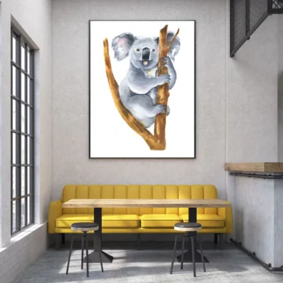 Koala Bear Watercolor Painting Home Decor Premium Quality Poster Print Choose Your Sizes