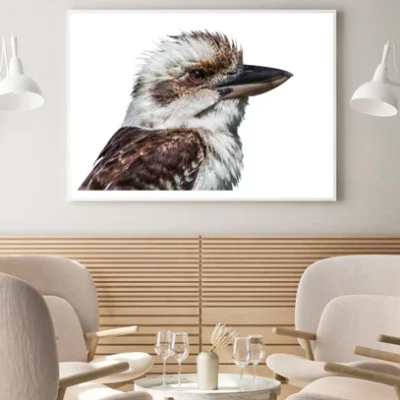Kookaburra Bird Portrait Painting Home Decor Premium Quality Poster Print Choose Your Sizes