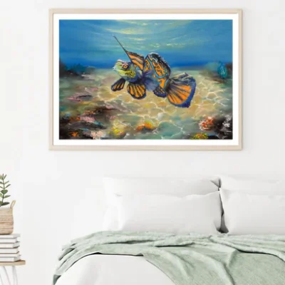 Colorful Fish Oil Painting Home Decor Premium Quality Poster Print Choose Your Sizes
