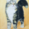 Cat Watercolor Painting Print 100% Australian Made - Image 2