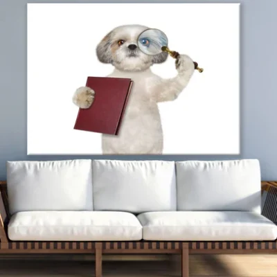 Dog & Glass Portrait Photograph Print 100% Australian Made