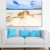 Kangaroos at Sea Shore Photograph Print 100% Australian Made