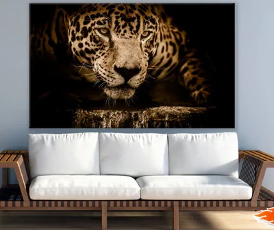 Leopard Portrait Closeup View Print 100% Australian Made