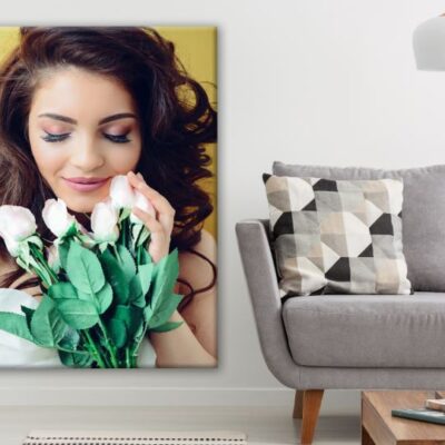 Girl with a Flower Bouquet Photograph Print 100% Australian Made
