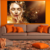 Woman Beauty Portrait Gold Makeup Photograph Print 100% Australian Made