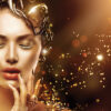 Woman Beauty Portrait Gold Makeup Photograph Print 100% Australian Made - Image 2