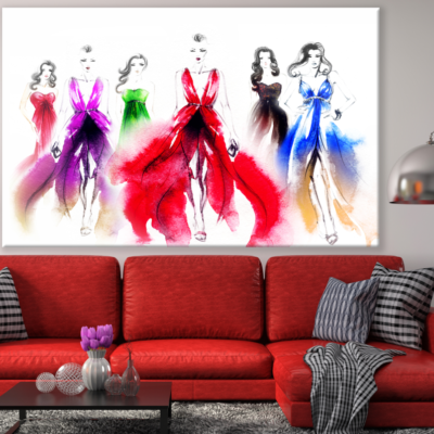 Fashion Women Painting Print 100% Australian Made