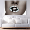 Girl Face & Lips B&W Photograph Print 100% Australian Made