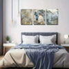 3pcs White Horse Abstract Painting Canvas Framed 40x60cm - High Quality Print 100% Australian Made Wall Canvas Ready to Hang - Image 3