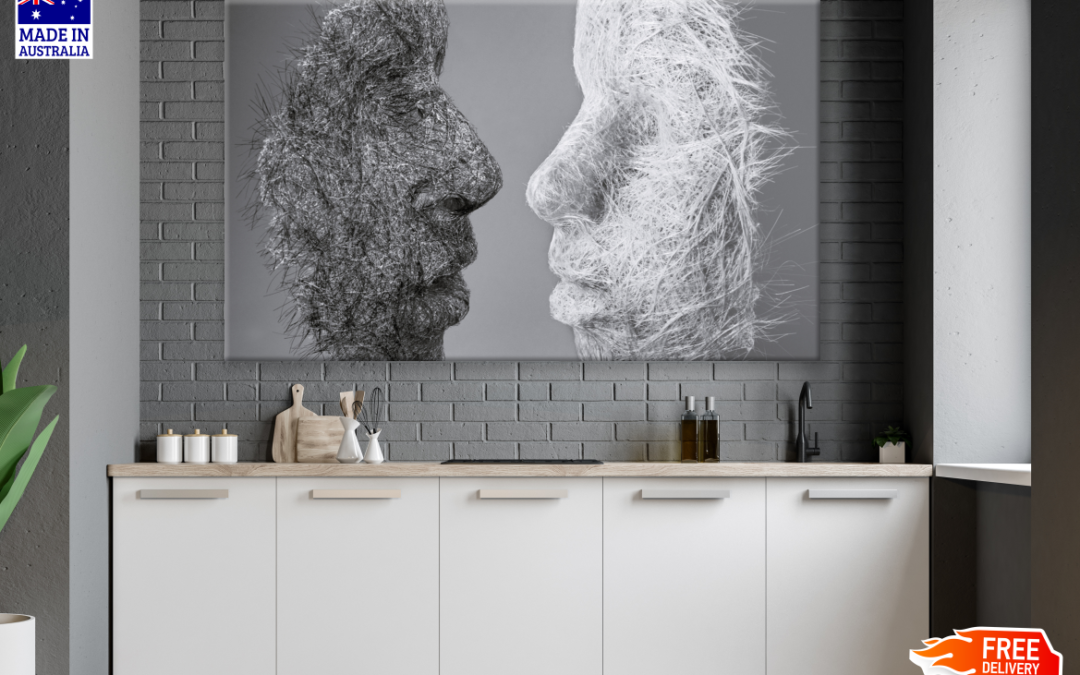 Faces Fiber Design Print 100% Australian Made