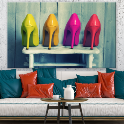 Colourful Women Shoes Photograph Print 100% Australian Made