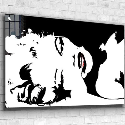 Abstract Woman B&W Art Print Tempered Glass Wall Art 100% Made in Australia Ready to Hang